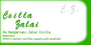 csilla zalai business card